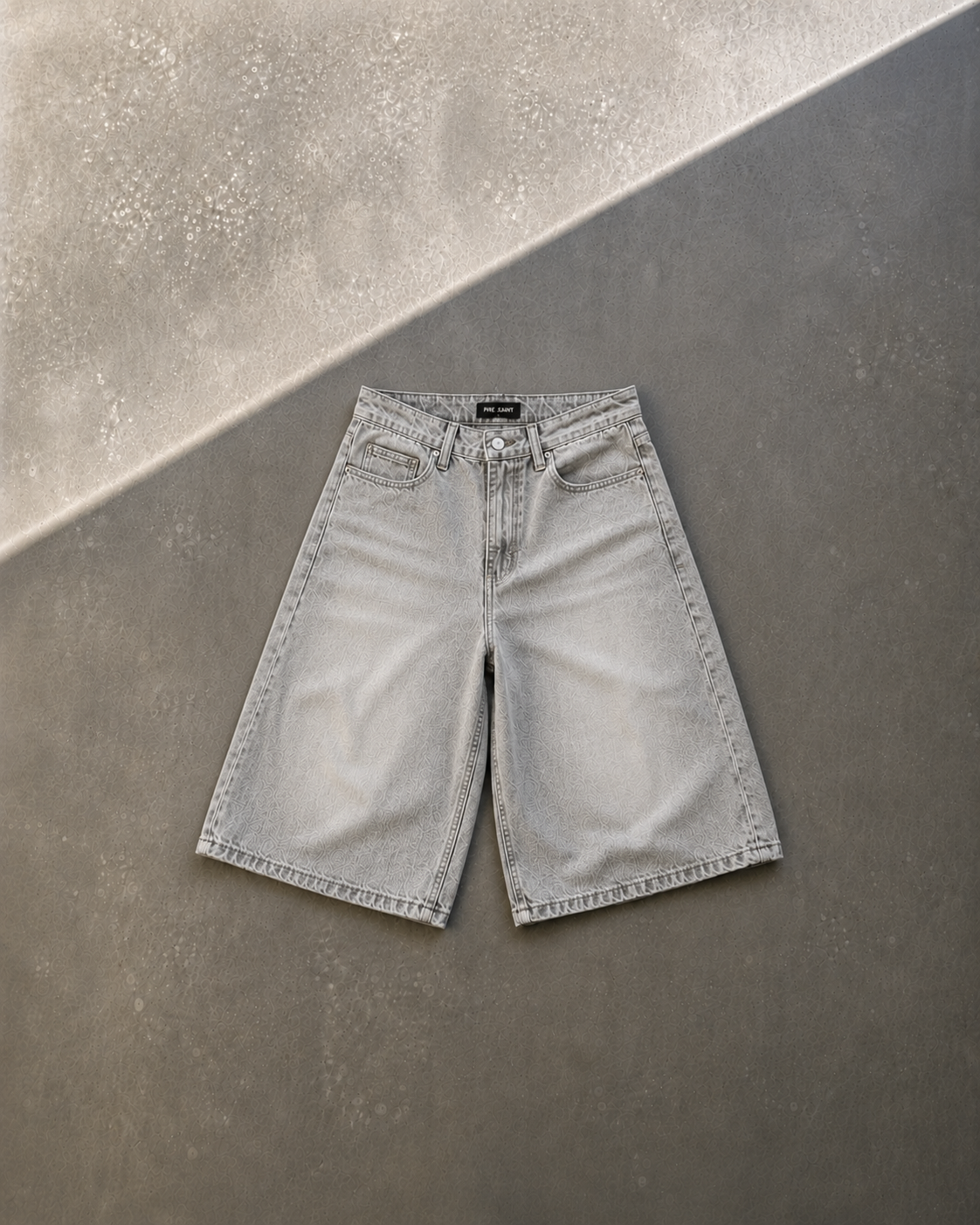 SELVEDGE DENIM JORTS [STONE]